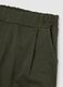 Green stretch cotton trousers regular fit_5