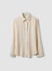 Beige viscose-blend shacket, regular fit_0