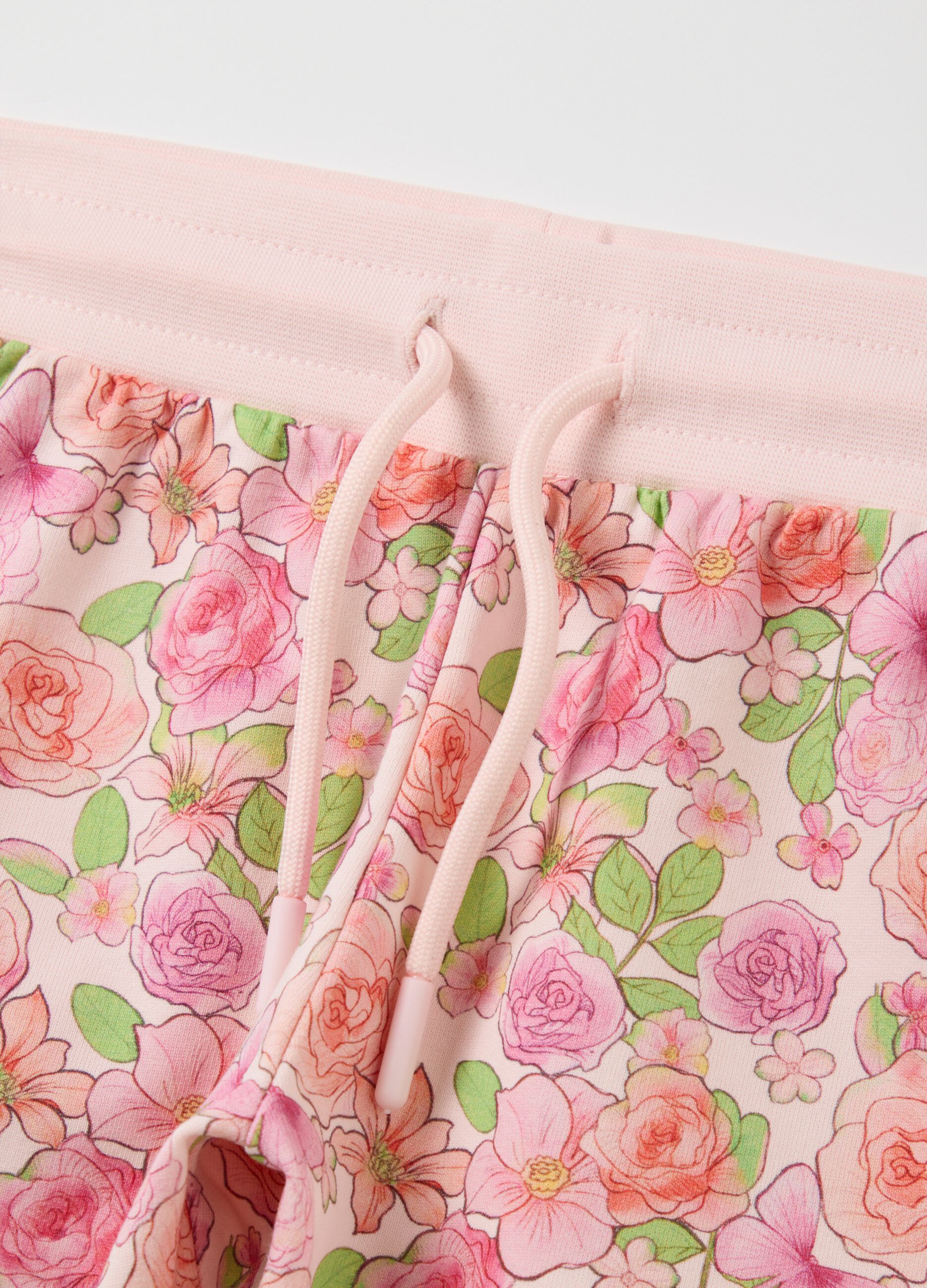 Girl's T-shirt and Shorts Set with Aurora Print