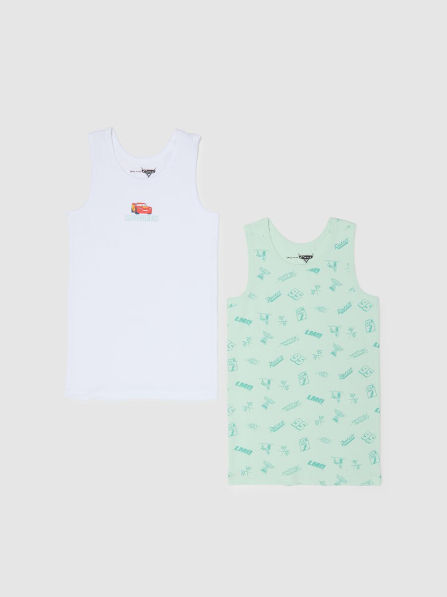 Bipack canottiere in puro cotone multicolor da bambino regular fit_0