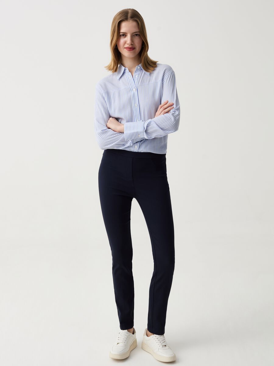 Sustainable stretch viscose treggings_0