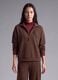 Brown stretch modal crew-neck sweatshirt ALTAVIA STUDIO_0