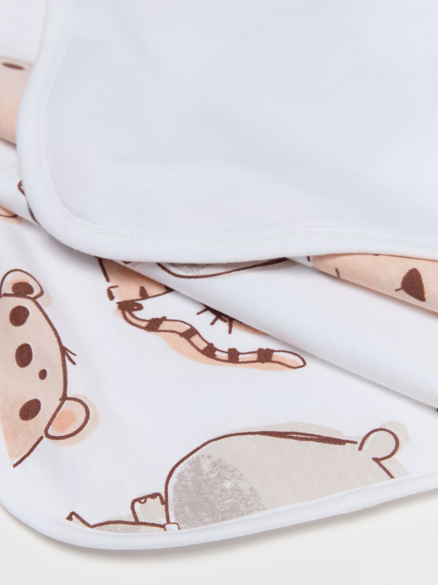 Cot blanket in cotton with animals print_2