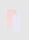 Girls' pure cotton multicolor vest twin pack_1