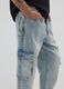 Blue denim baggy jeans with cargo pockets_3