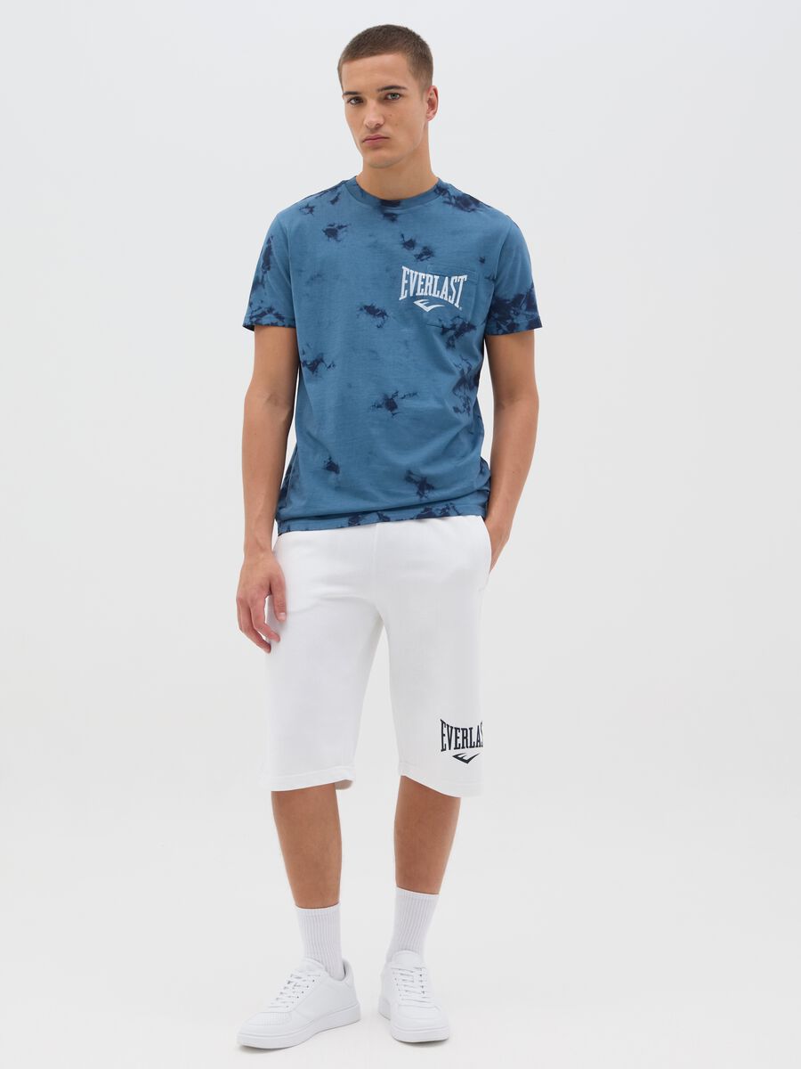 Blue Short Sleeve T-Shirt with Everlast Print_2