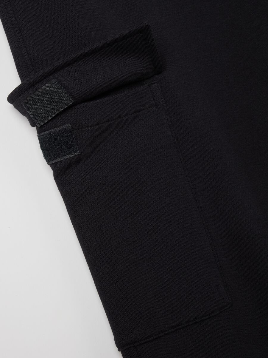 Cargo joggers with elasticated trims_5