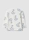 White pure organic cotton T-shirt with teddy bear print_1
