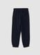 Pantaloni jogger blu in puro cotone organico_1