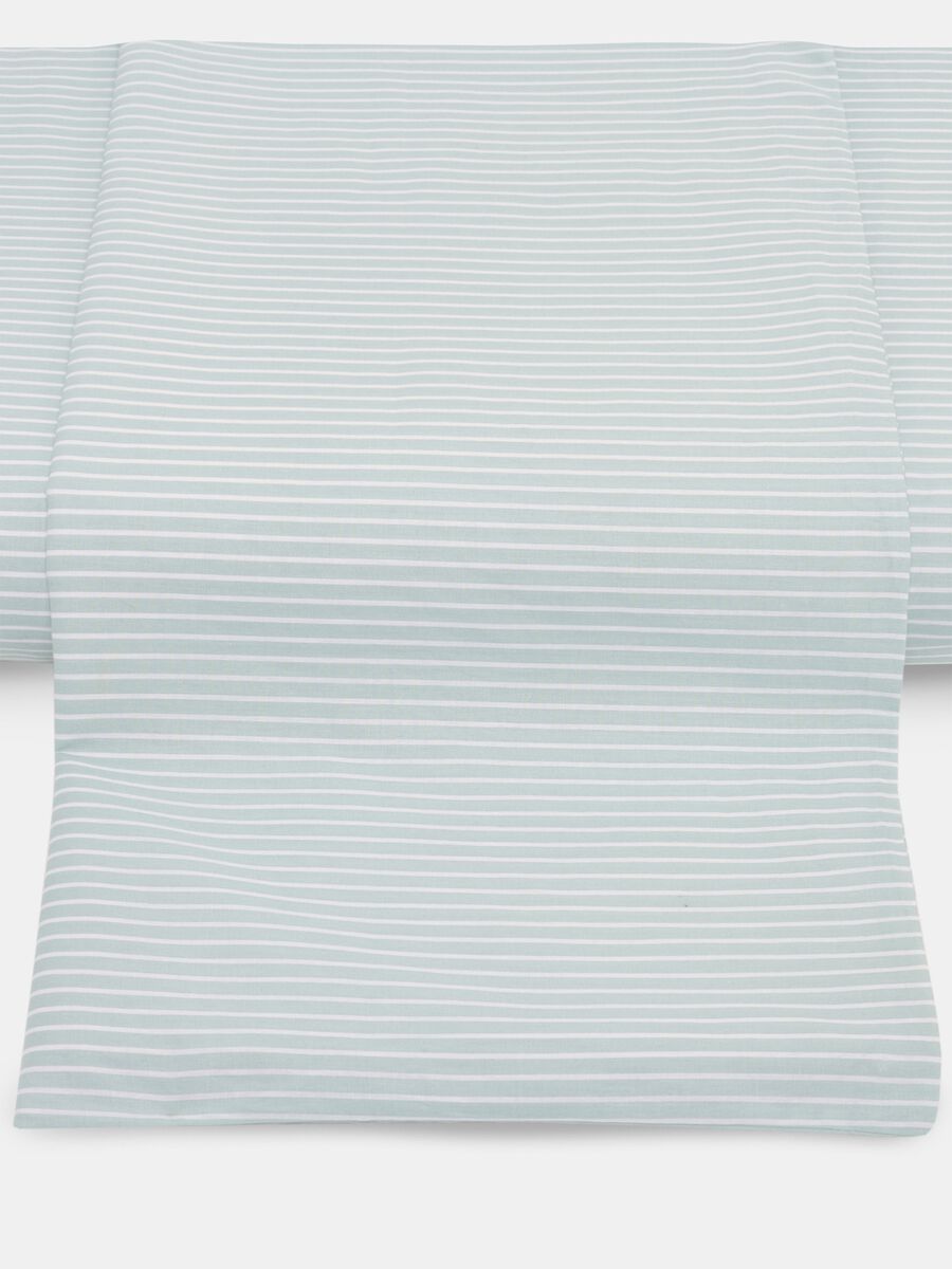 Striped single-bed duvet cover in cotton_0