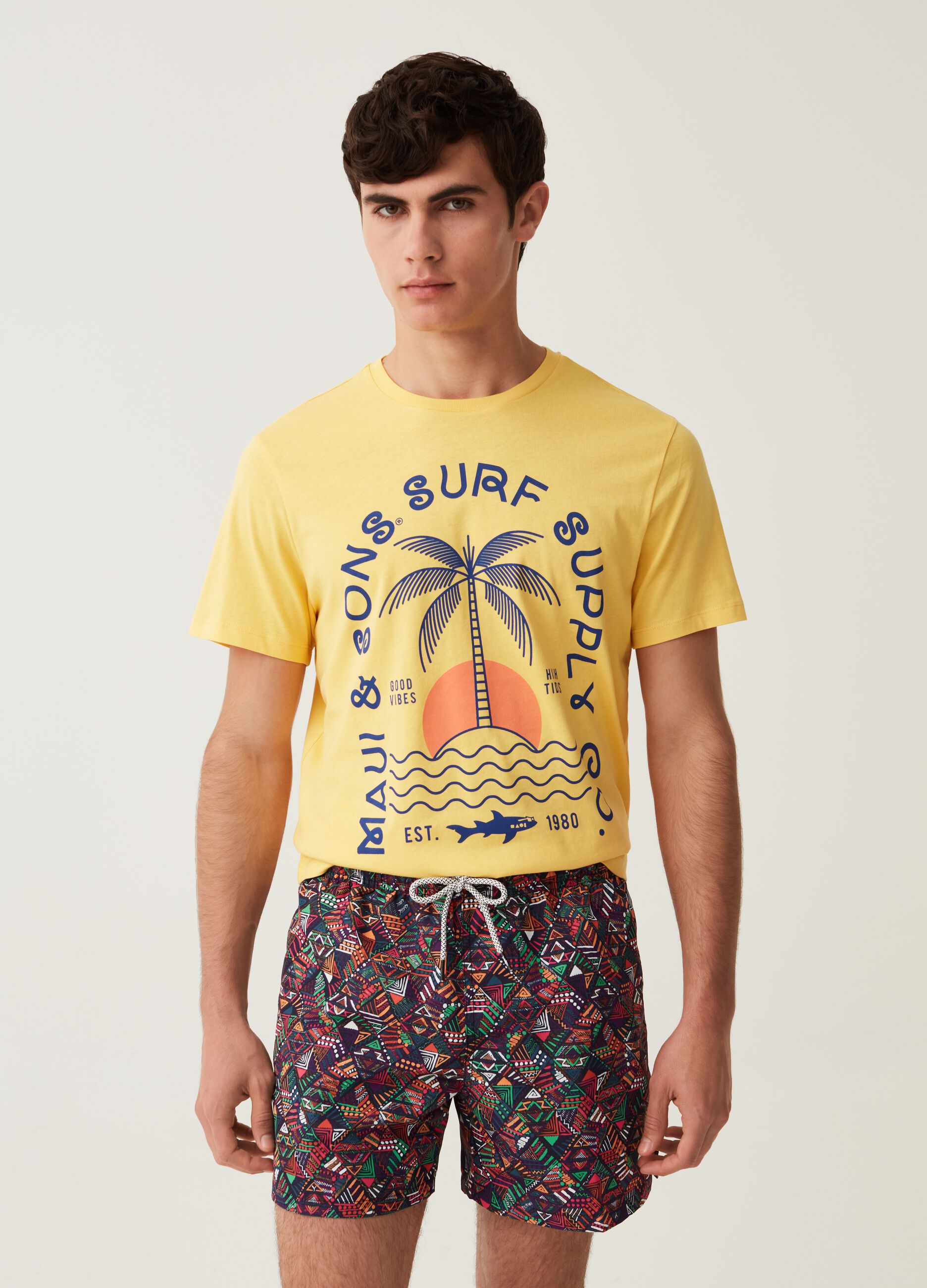Costume boxer stampa tribale Maui and Sons_0