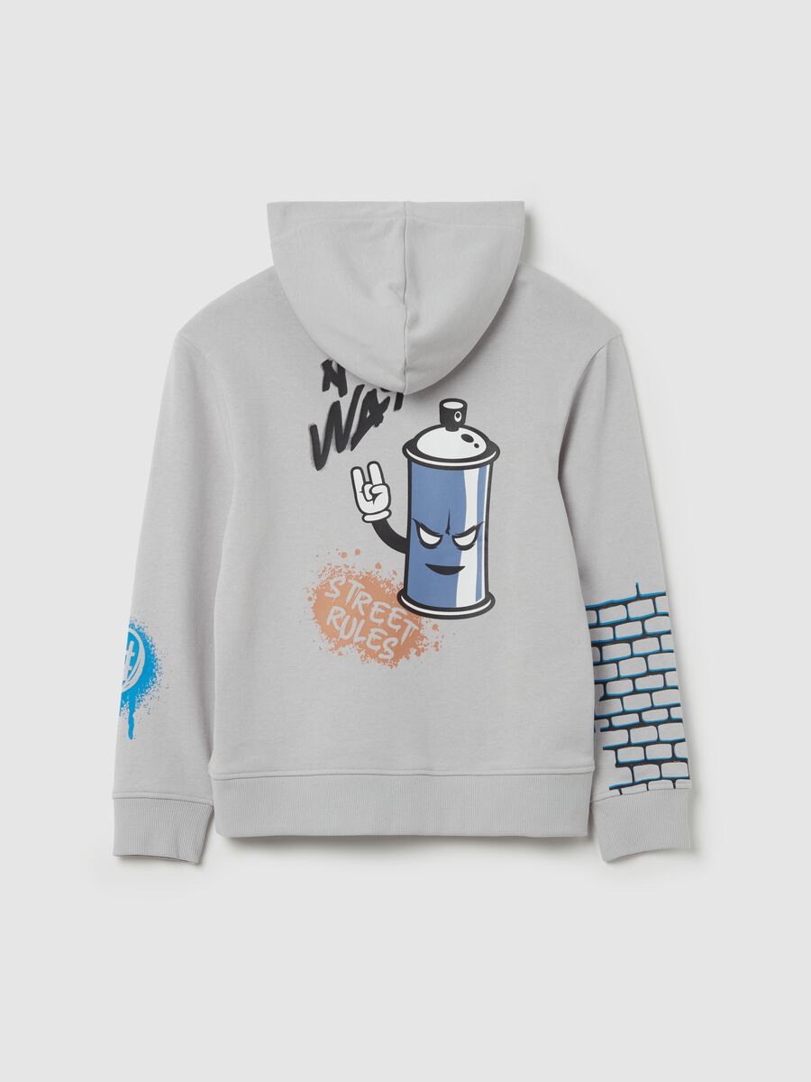 Felpa con cappuccio e stampa "RunFast"_4