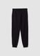 Black organic cotton jogger trousers_4