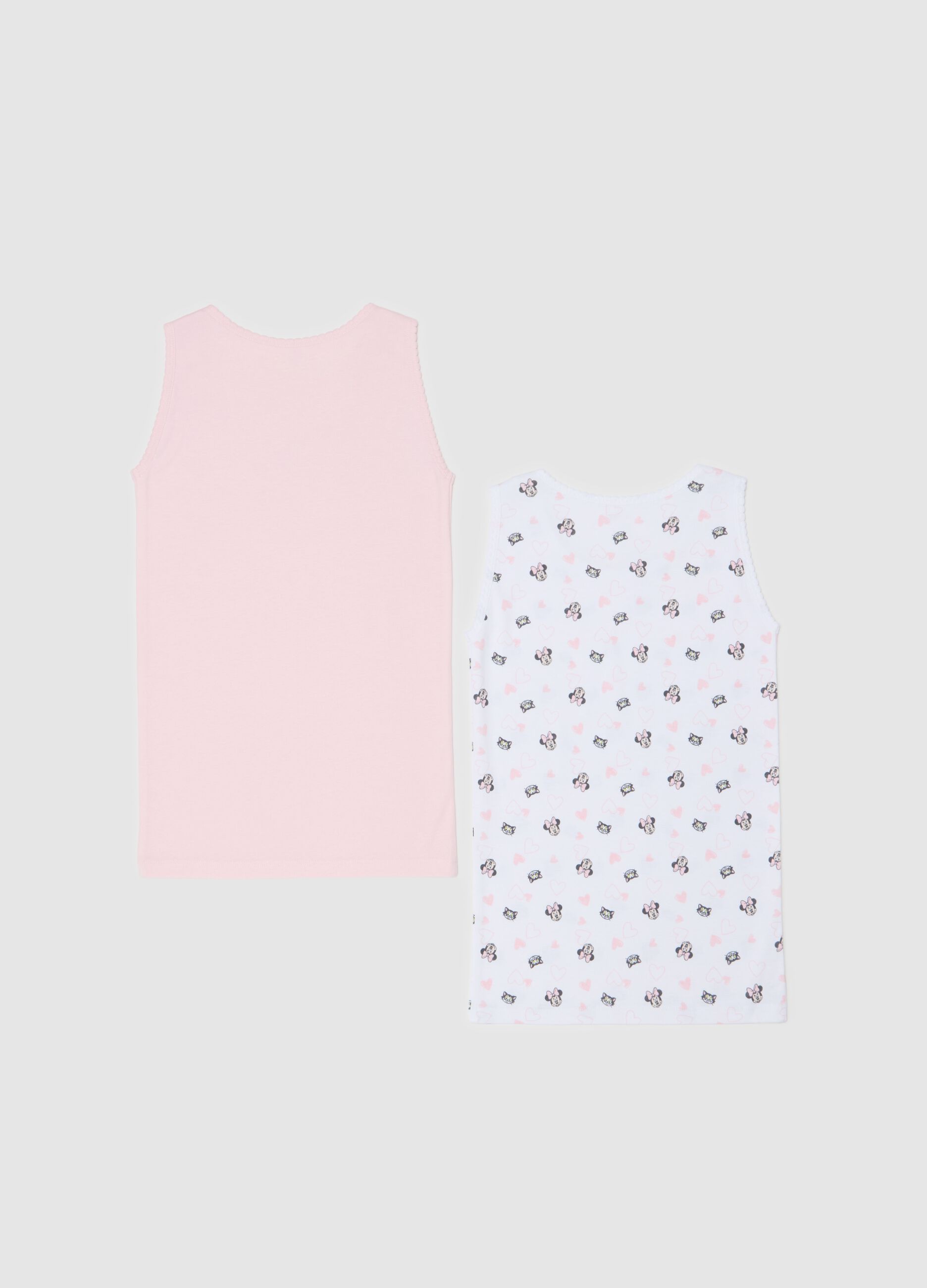 Bipack canotte in cotone bio stampa Minnie 