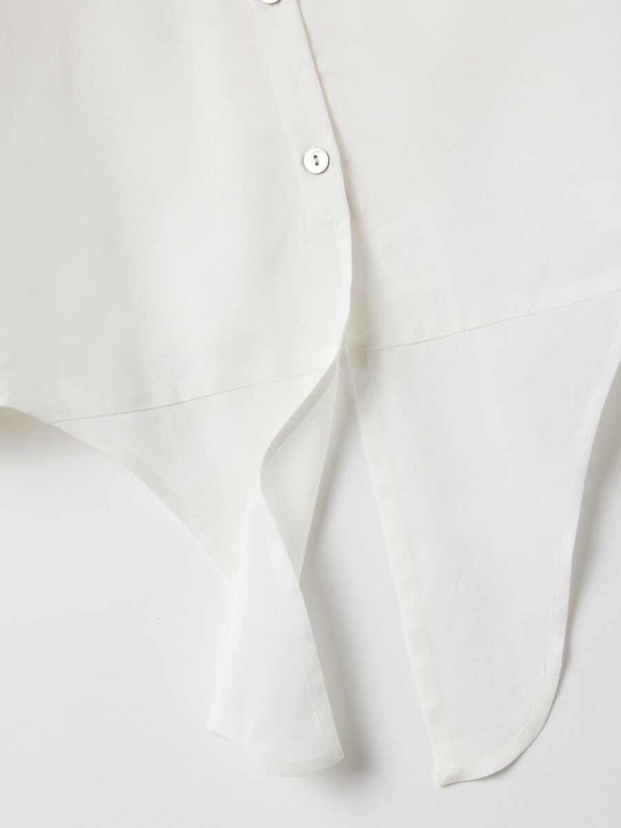 White pure viscose regular fit shirt_5