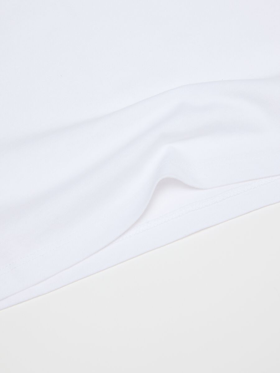 Bipack canottiere in puro cotone bianco da bambina con stampe Minnie_2