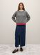 Multicolour striped regular fit sweater_1