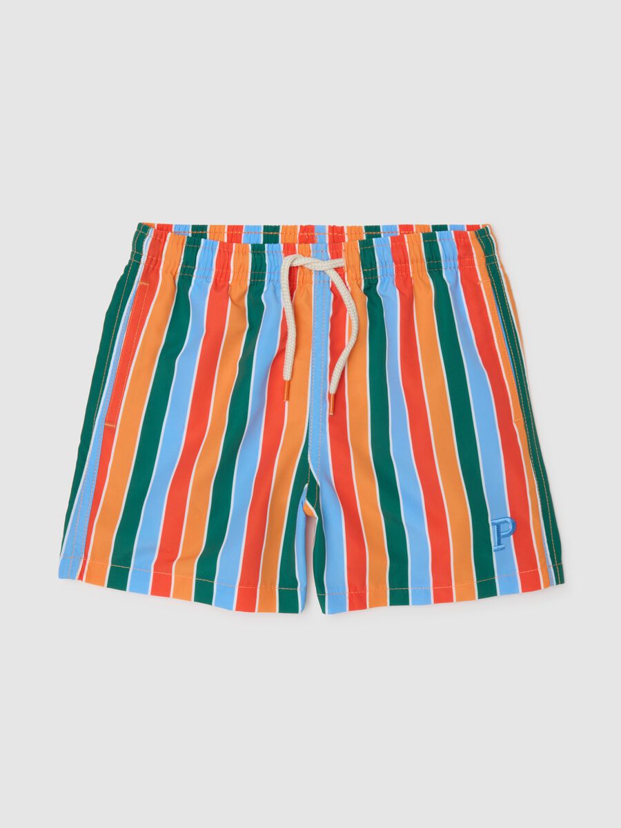 Kids' Multicolour Regular Fit Swimwear_0
