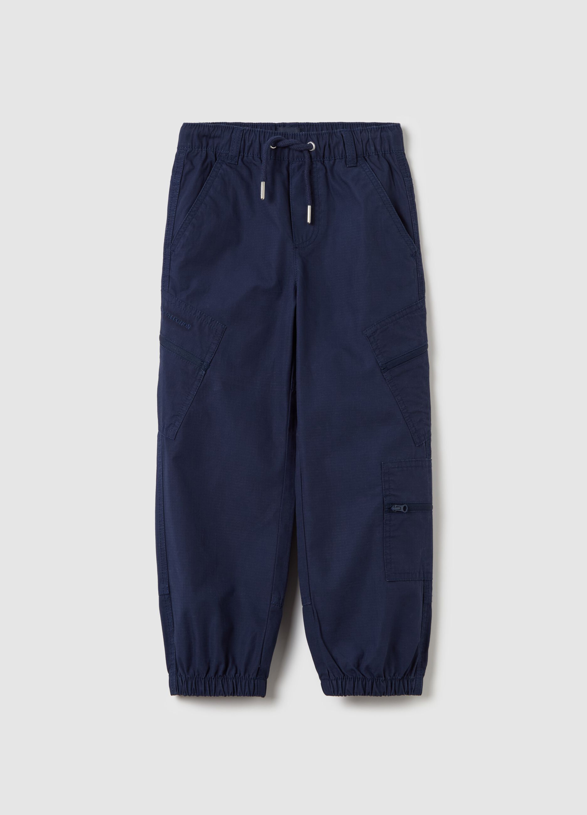 Parachute joggers in cotton canvas