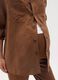 Brown Suede Maternity Shacket_2