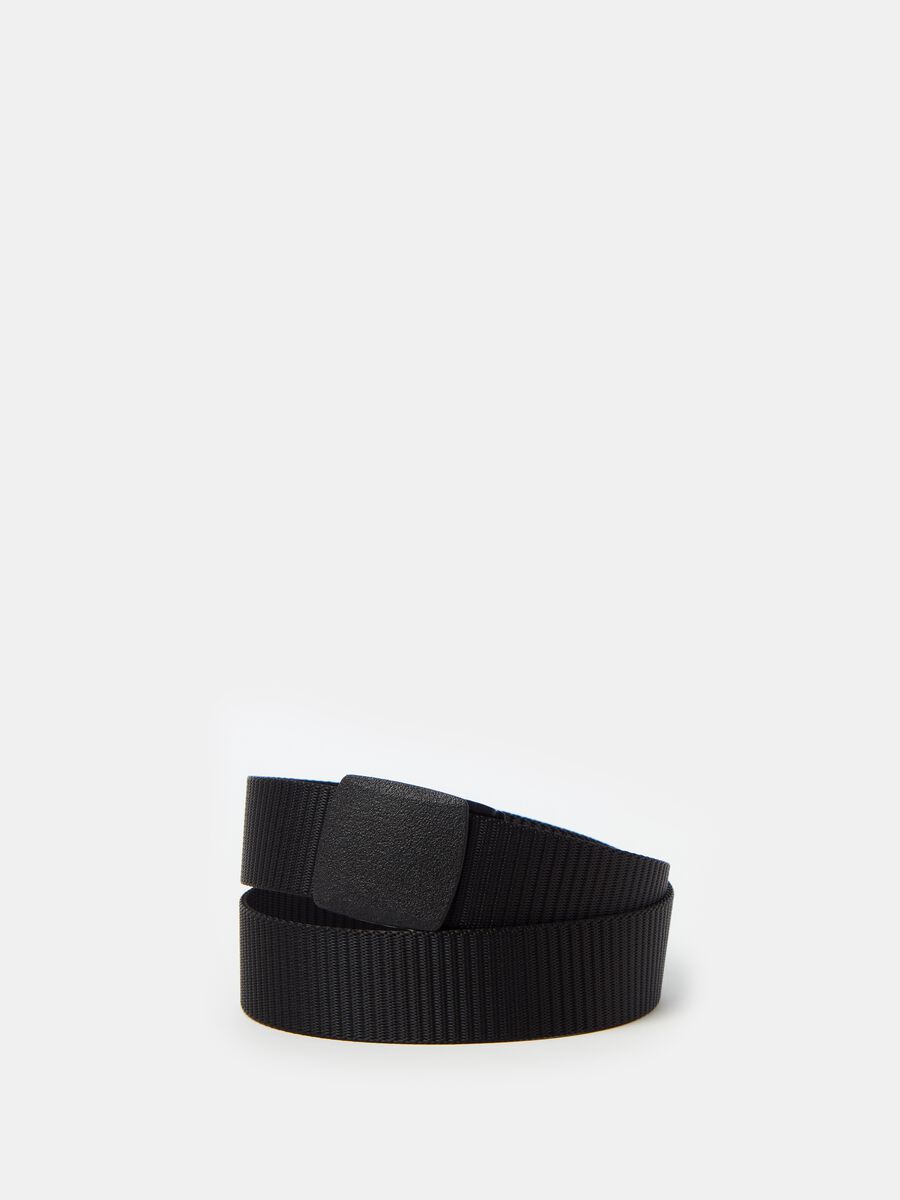 Belt with striped weave_0
