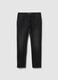 Black slim fit stretch cotton jeans_4