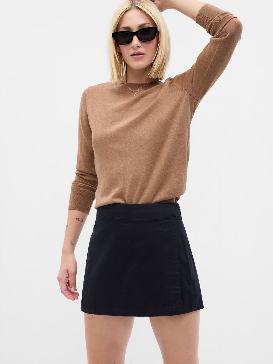 Pullover in lana merino con scollo rotondo_0