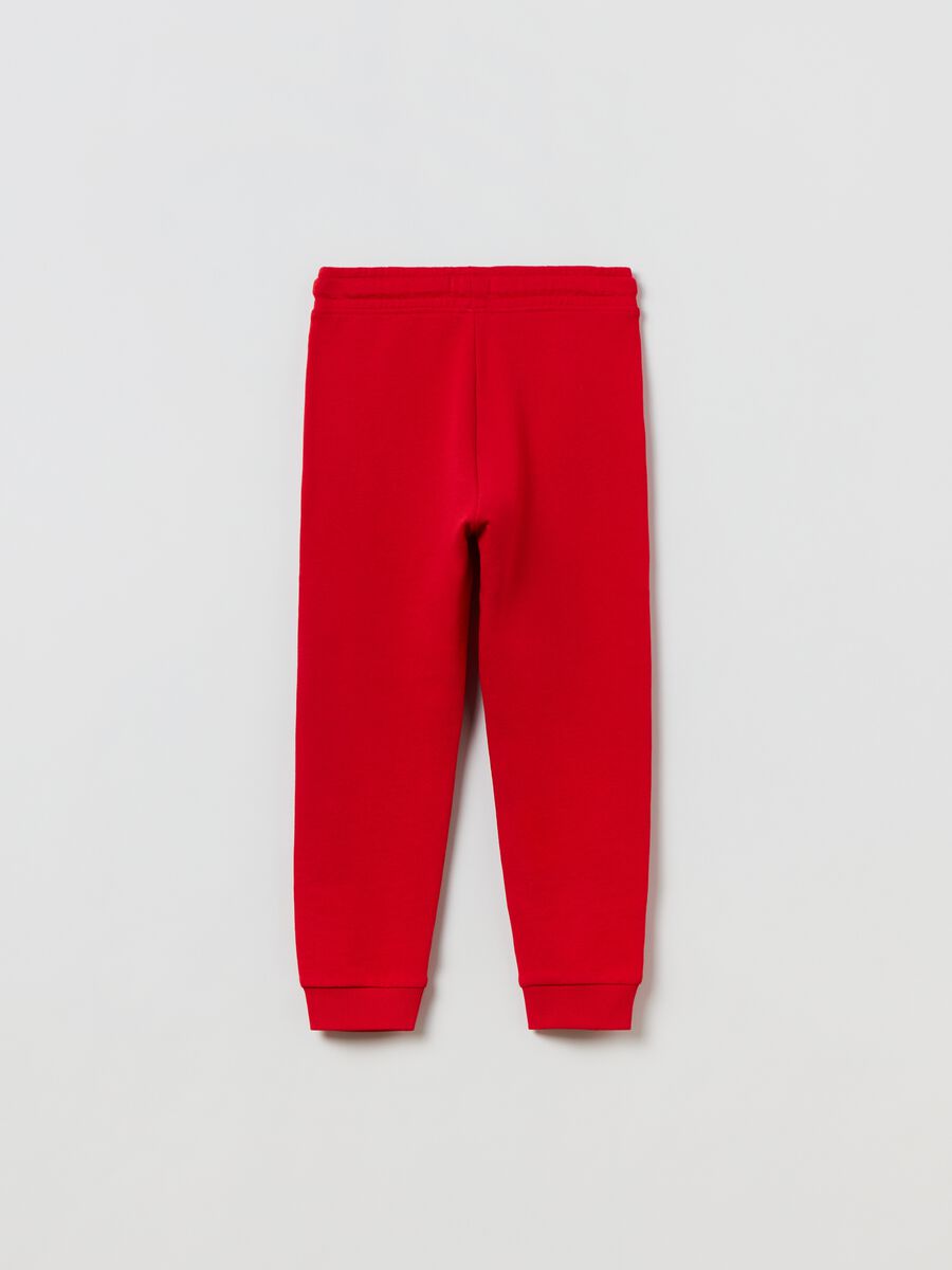 Joggers in felpa con coulisse_1
