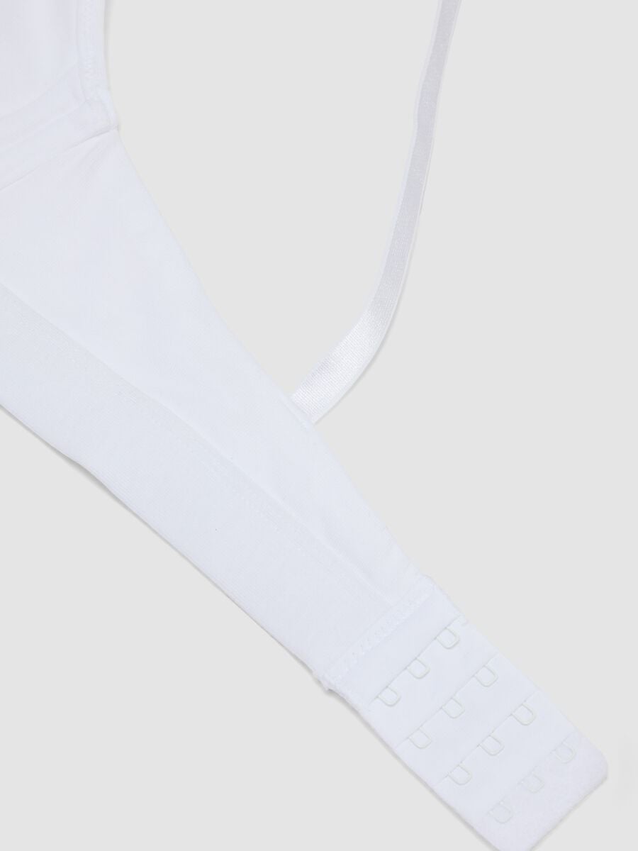 Reggiseno a triangolo bianco in cotone organico elasticizzato_1