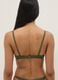 Green stretch-fabric bikini top with embellished straps_2