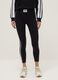 Black Slim Fit Cotton Stretch Leggings with Everlast Logo_1