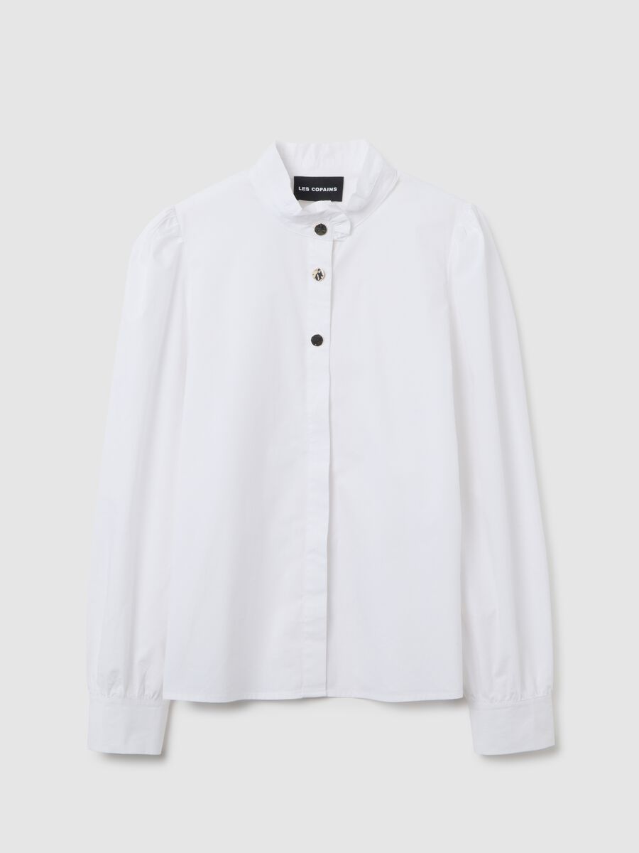 White pure cotton shirt regular fit_4