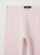 Leggings da bambina in cotone rosa elasticizzato_2