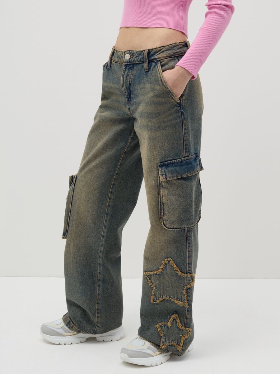 Cargo jeans with stars application_3