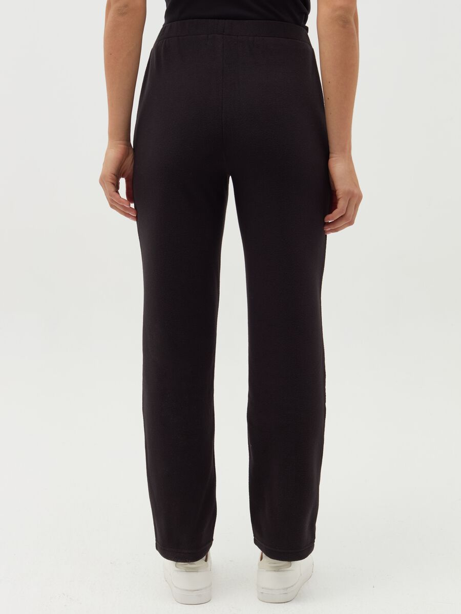 Pantaloni slim fit in pile_2