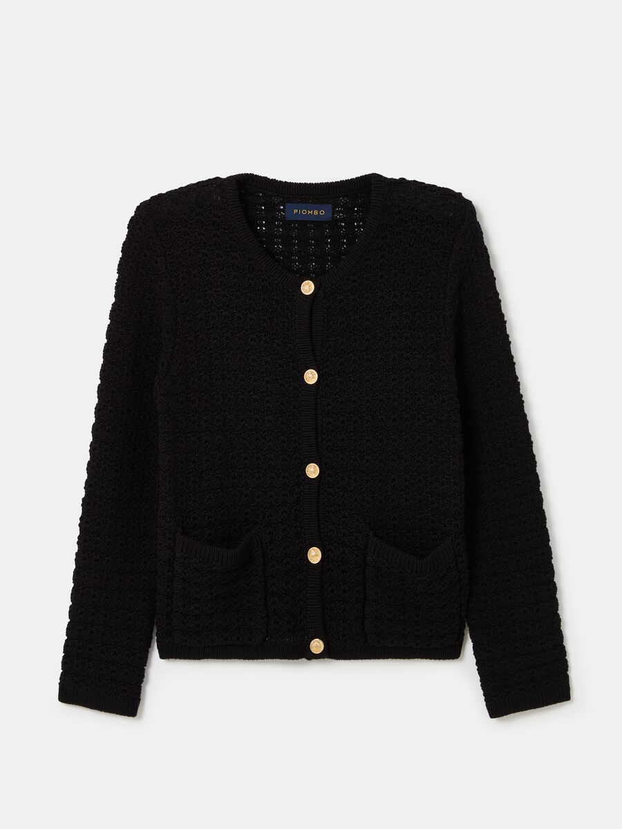 Cardigan jacket with buttons_3