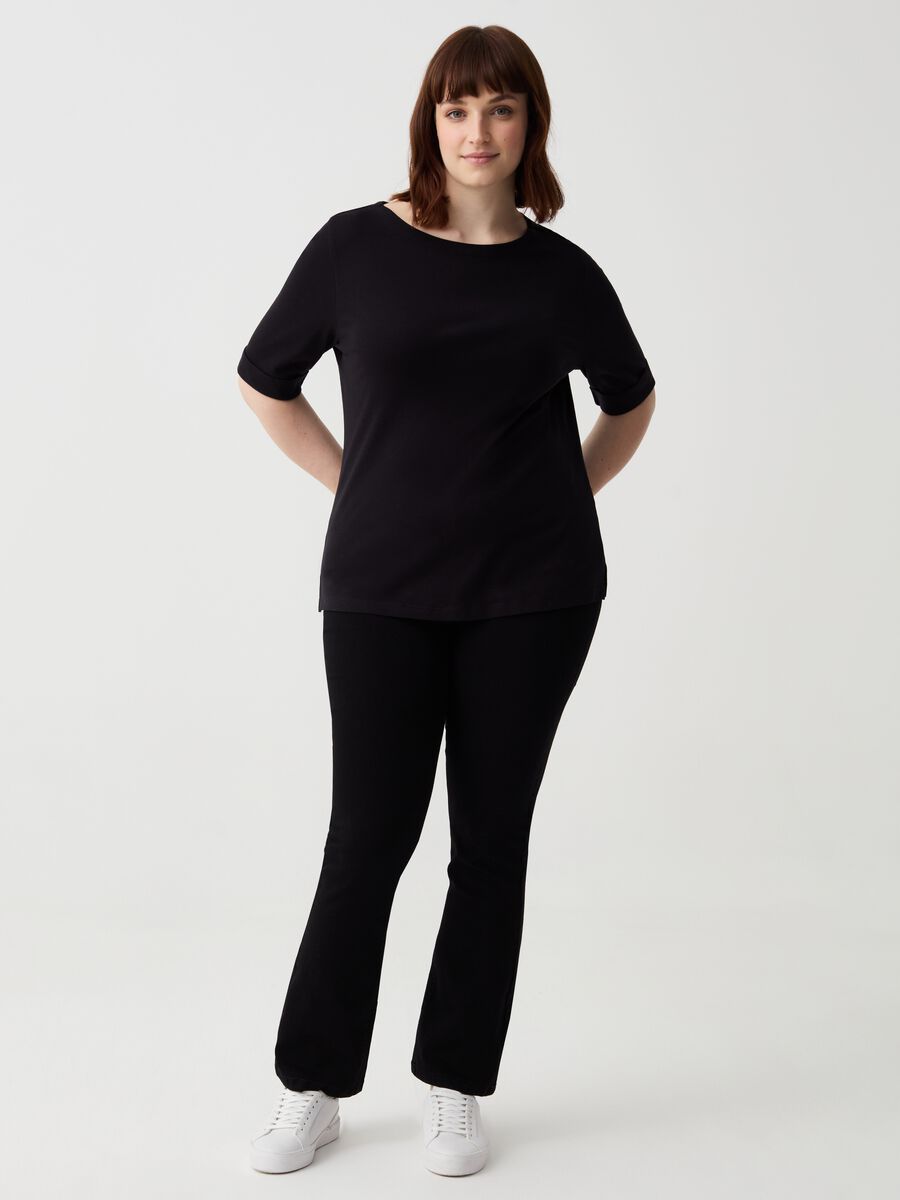 Curvy bootcut-fit stretch jeggings_0
