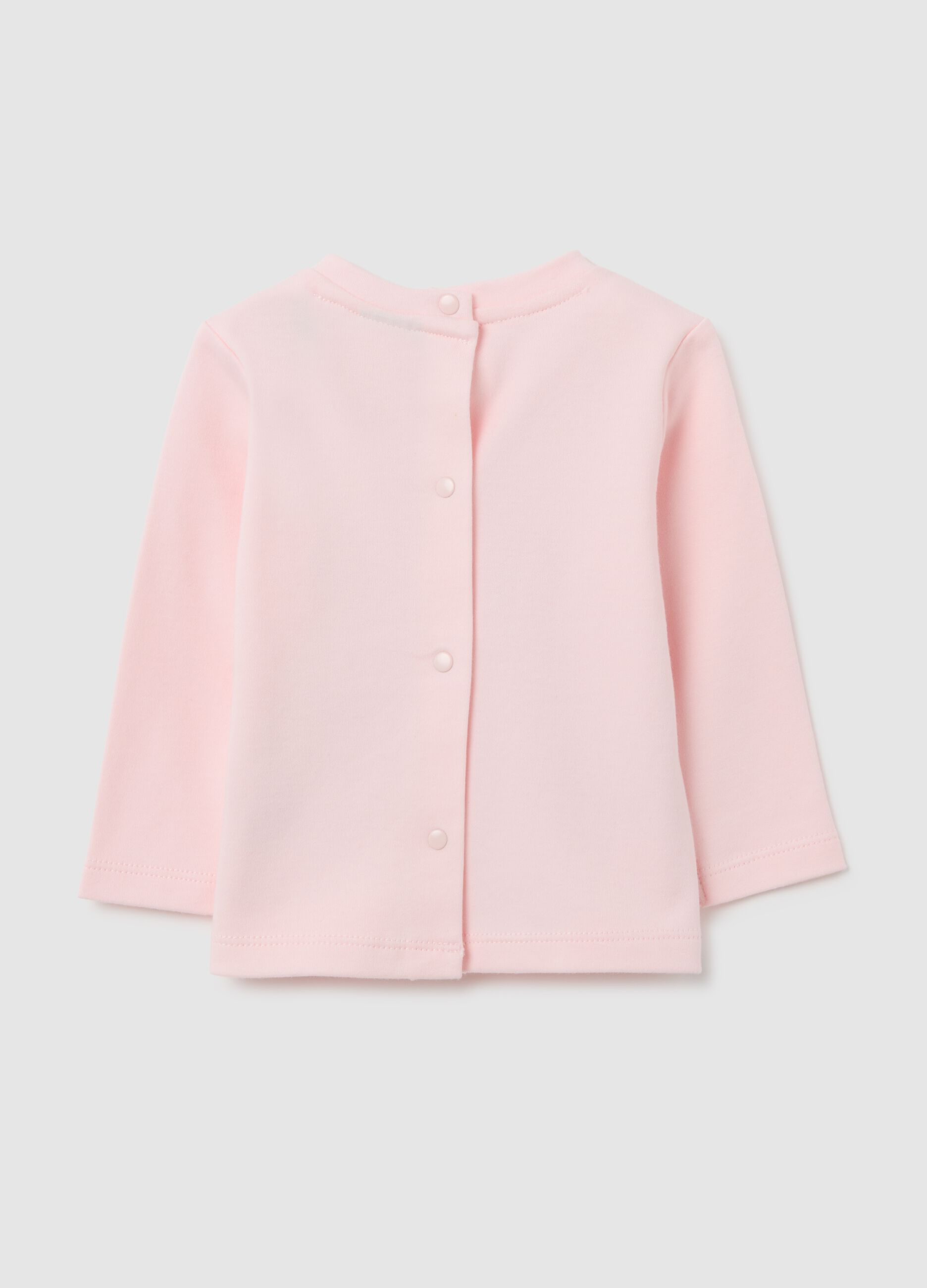 Baby Girl Pink Pure Cotton Regular Fit Shirt