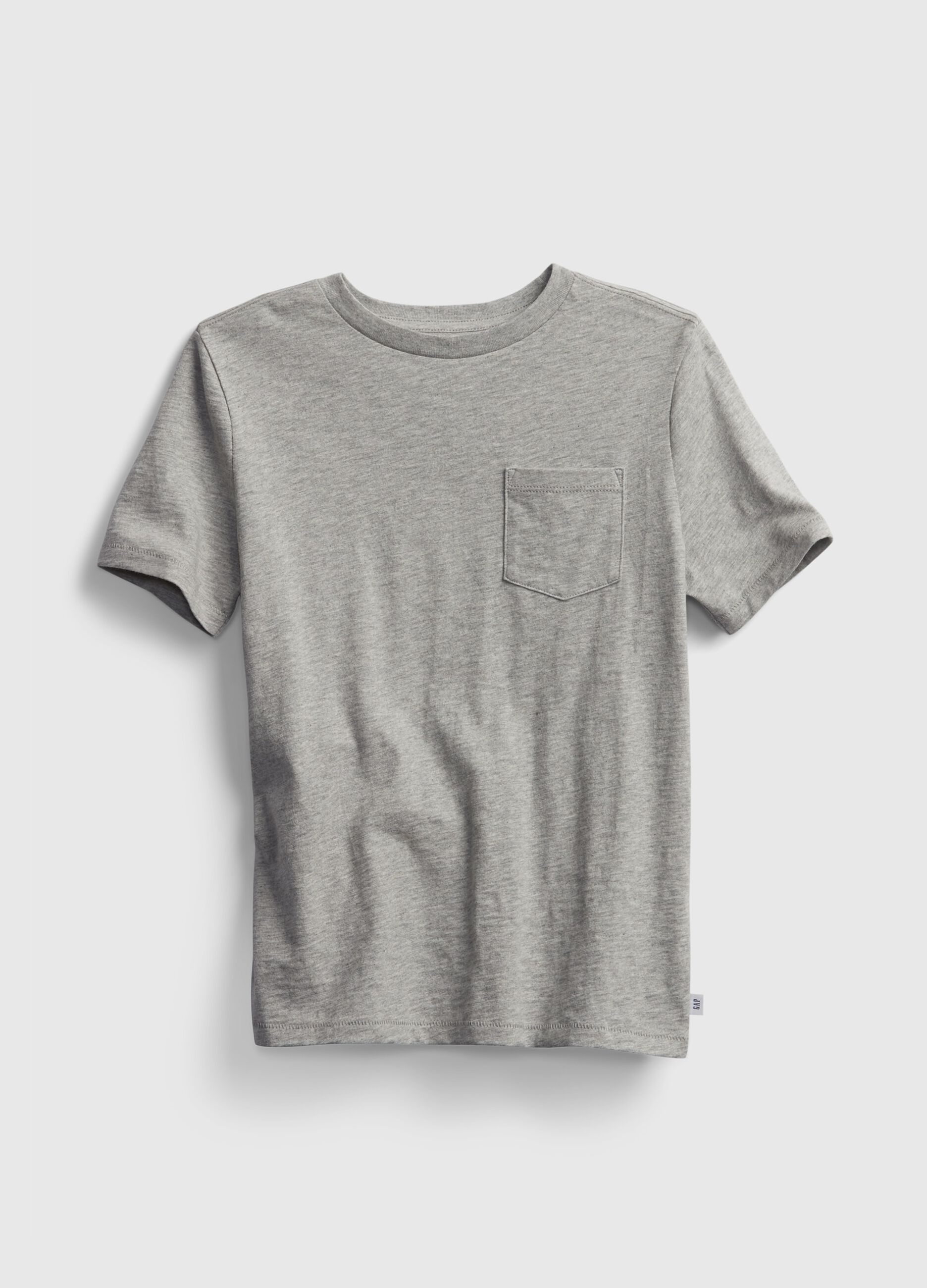 T-shirt with round neck and pocket