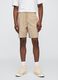 Cotton and linen blend shorts_1