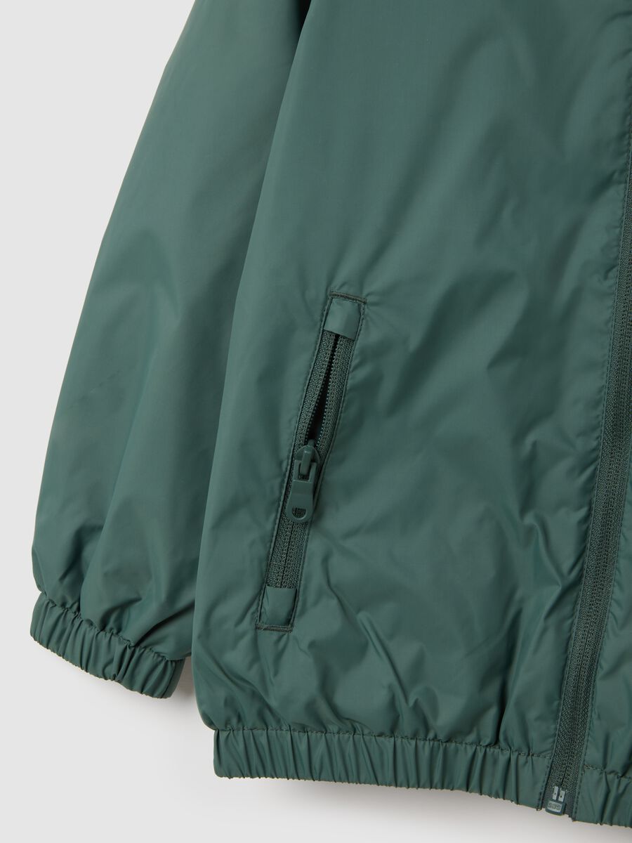 Child's Jacket in Green Fabric Regular Fit_2