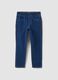 Jeggings blu in cotone elasticizzato skinny fit per bambina_0
