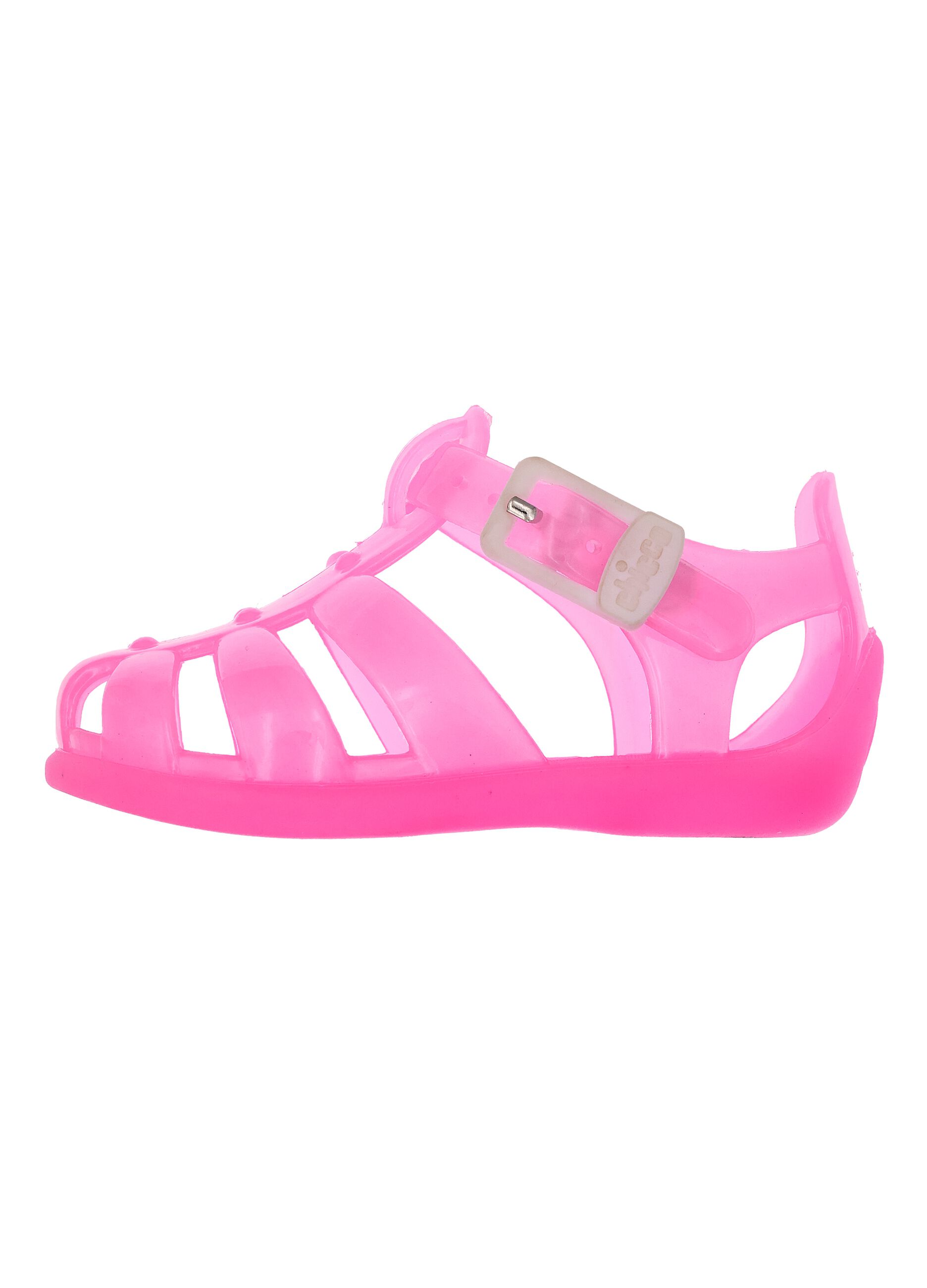 Girls' Pink Sandals with Adjustable Fastening