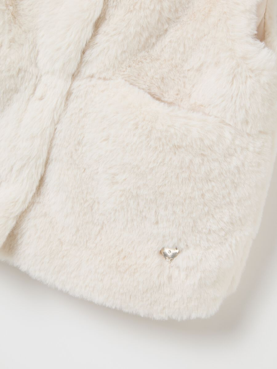 Gilet da neonata beige regular fit_4