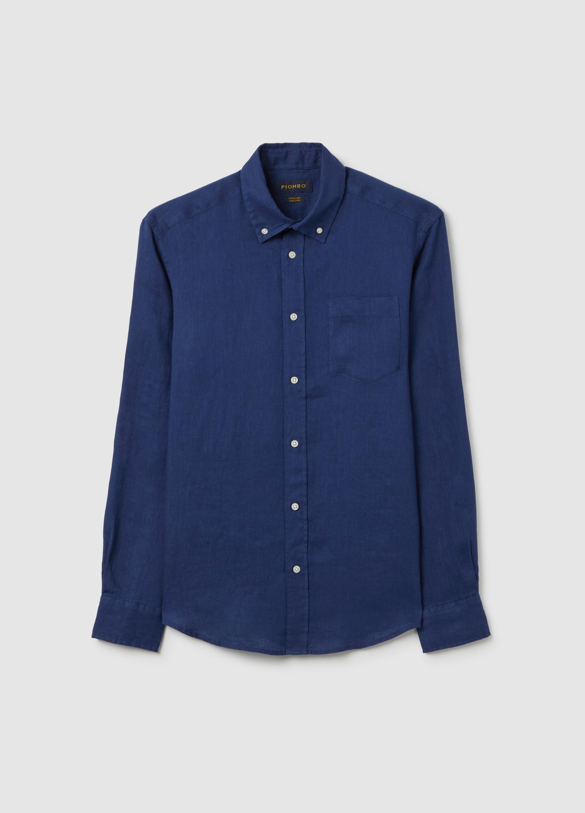 Button-down shirt in linen