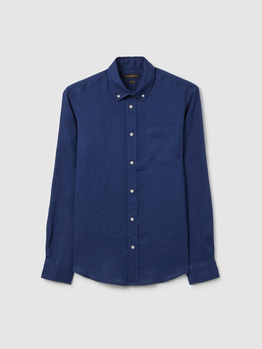 Button-down shirt in linen_4