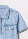 Denim dress in cotton with zip_3