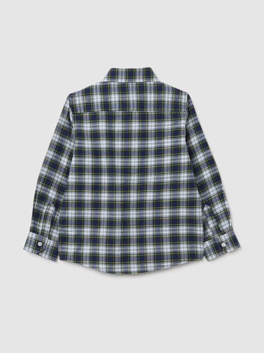 Multicolour regular fit pure cotton children's shirt_1