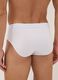 Pack of five white briefs in stretch organic cotton_2