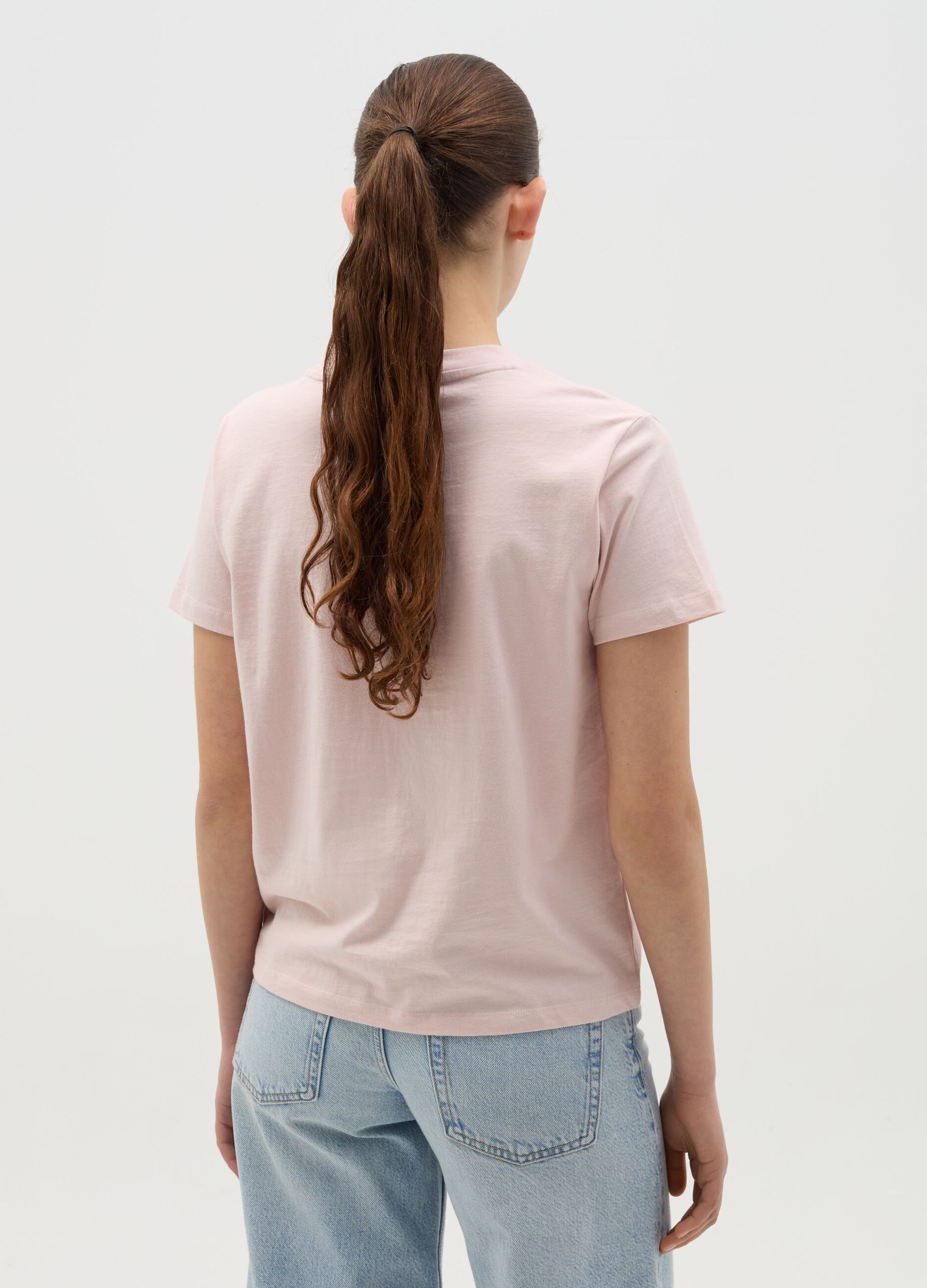 Pink T-shirt with Hard Rock Café Los Angeles print